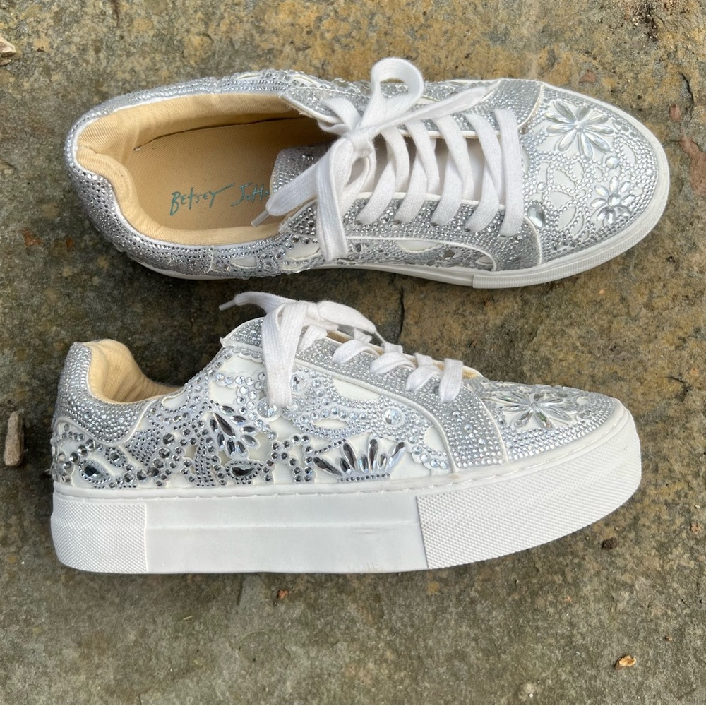 Betsey Johnson Extra Sparkly Reily Sneaker - Picture 9 of 12